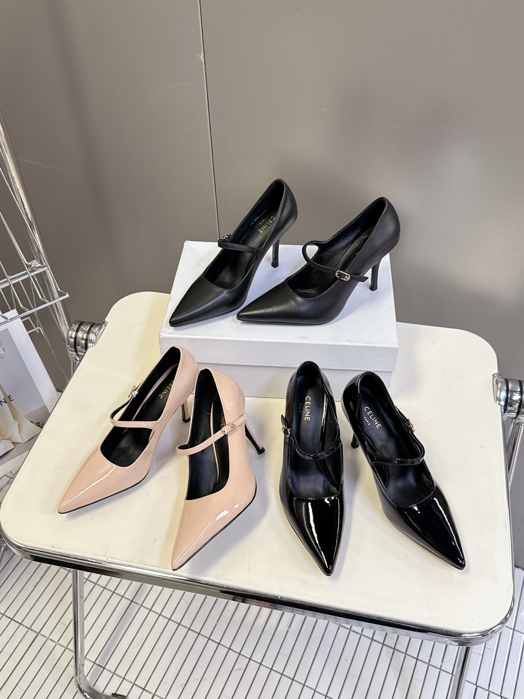 셀*느 신상 오픈토 힐