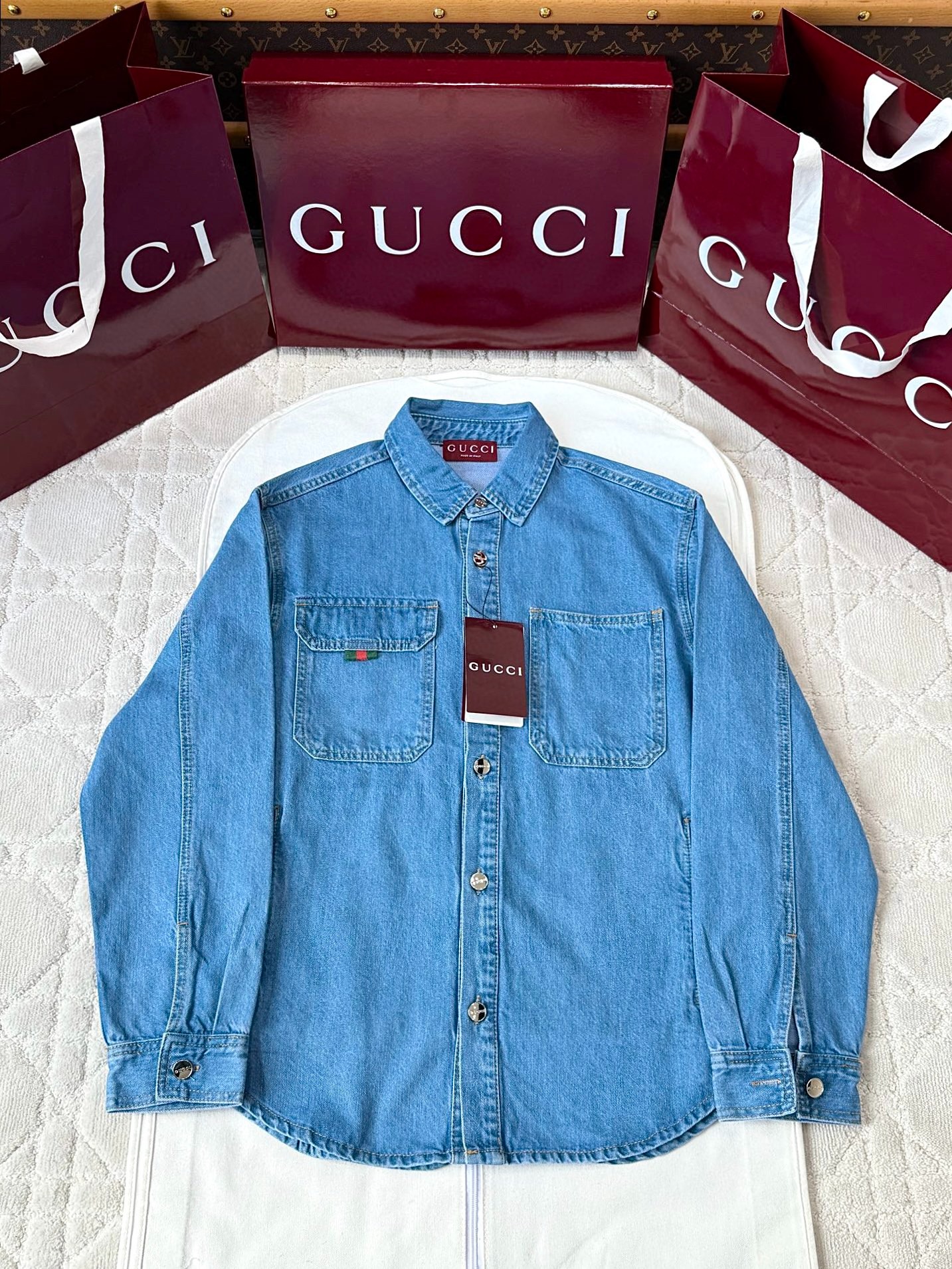 구* 25FW 테이핑 데님코트