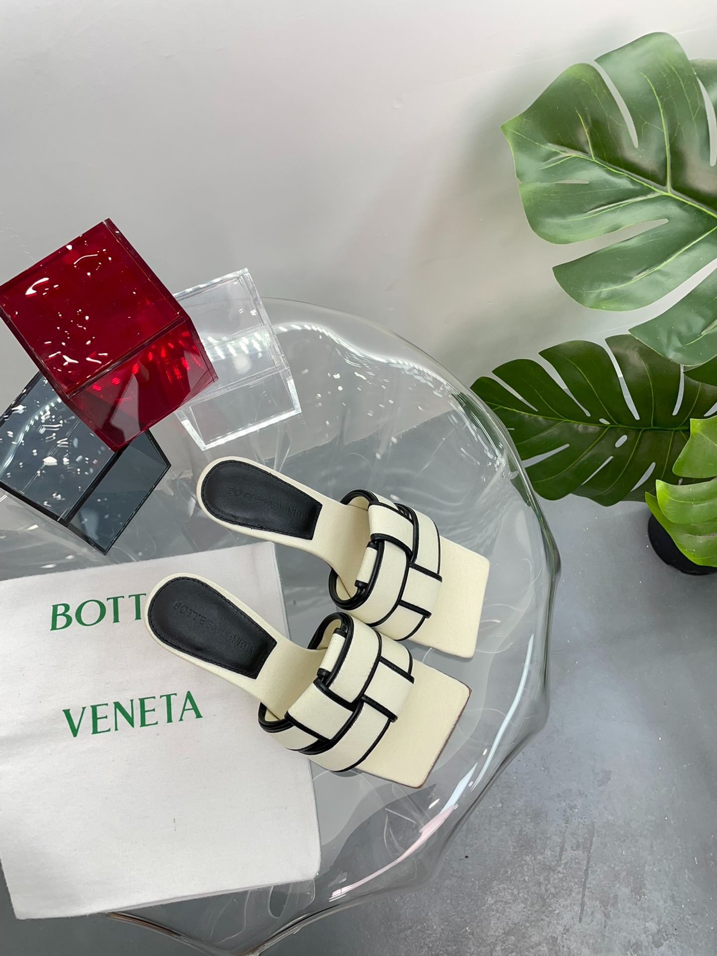 보*가베네타 PATCH 힐 슬리퍼