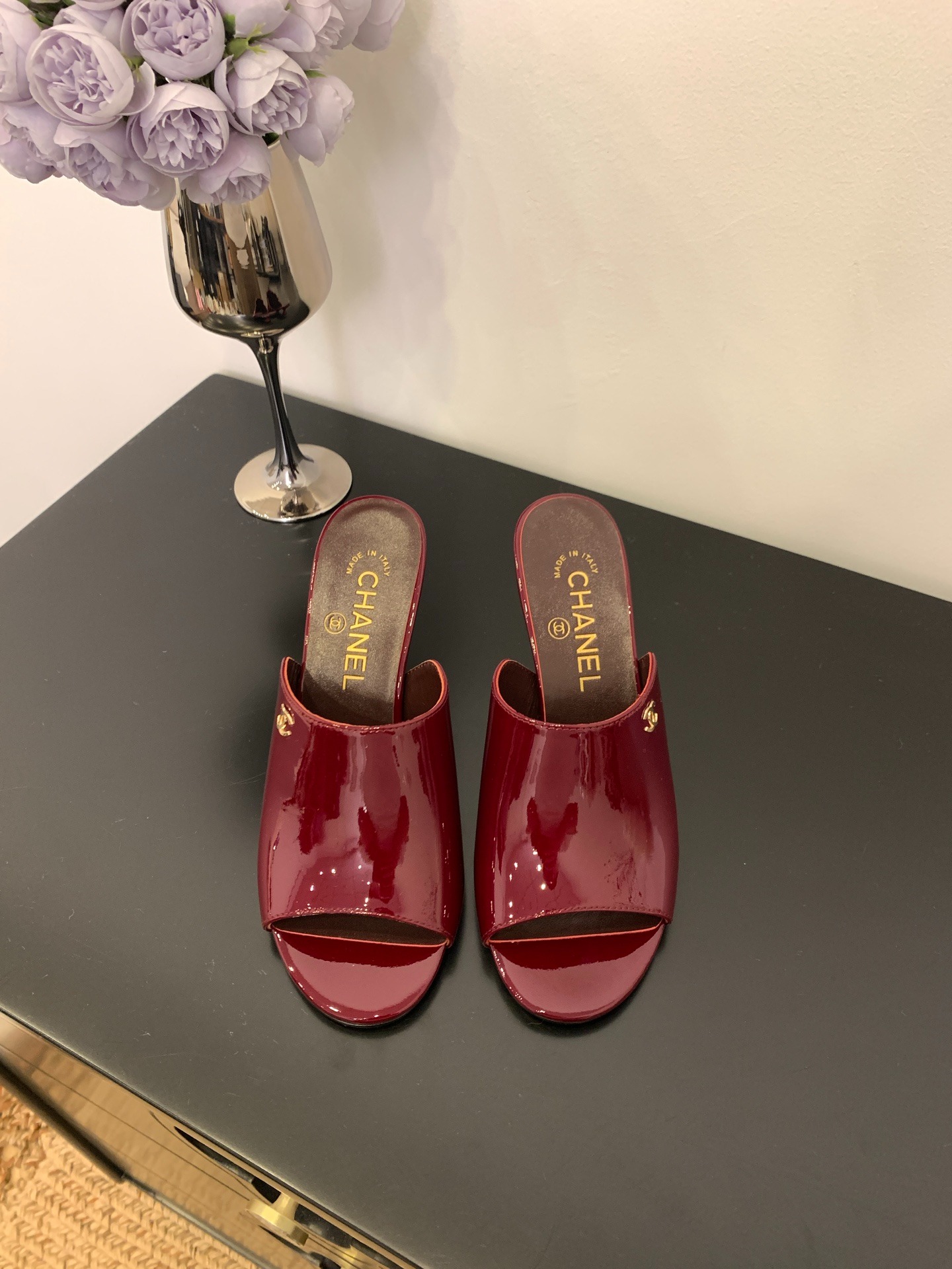 샤* 25 신상 일자 와인잔굽 슬리퍼