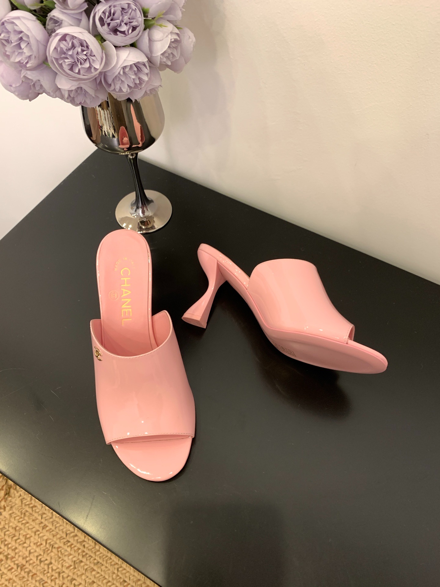 샤* 25 신상 일자 와인잔굽 슬리퍼