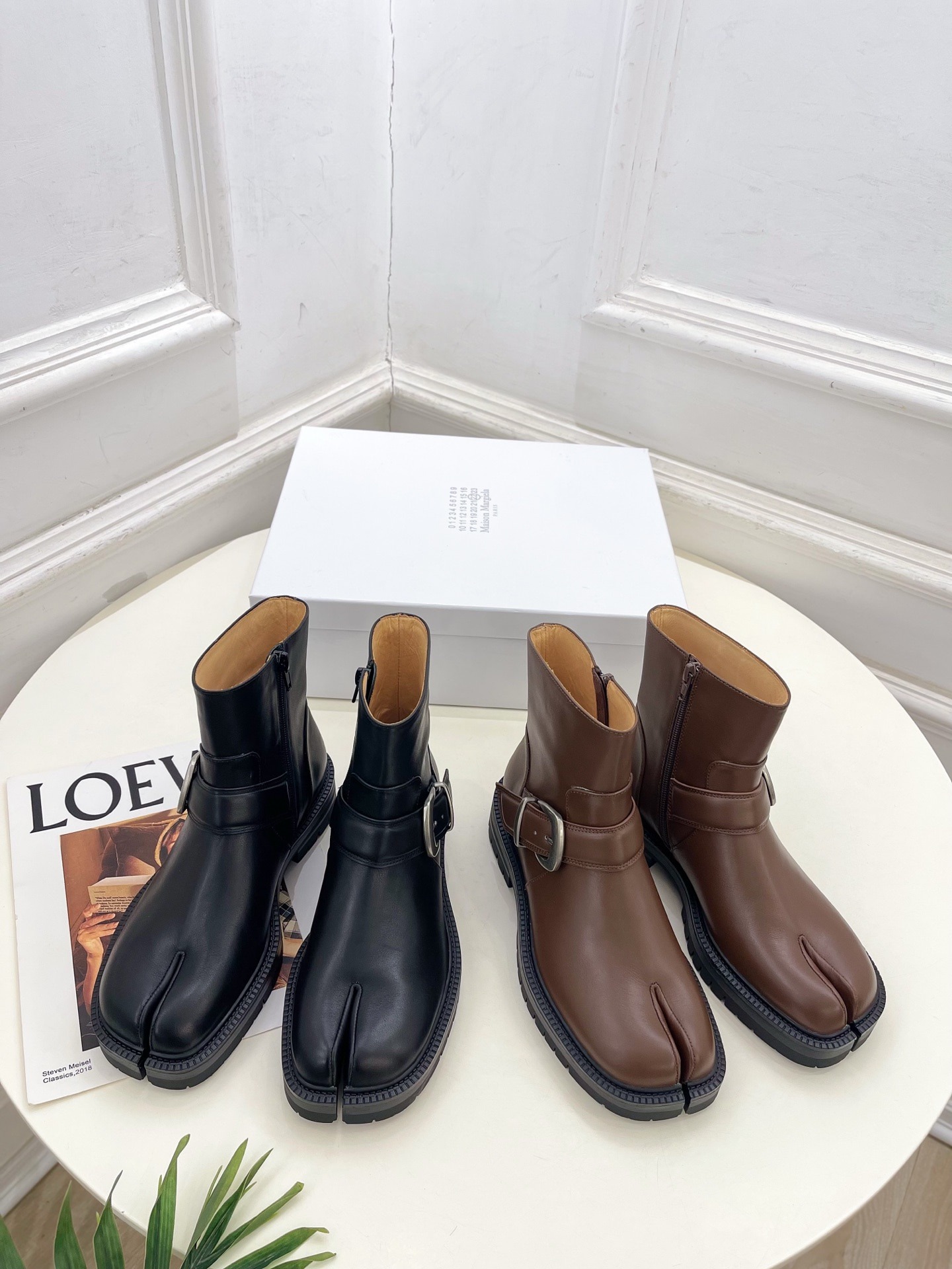 메*마르지엘라 25 신상 클래식 버클 앵클부츠