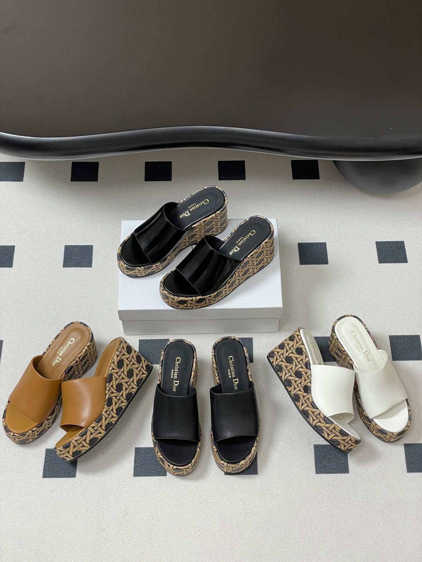 디* 25ss 봄여름 신상 D-Attitude 웨지 슬리퍼