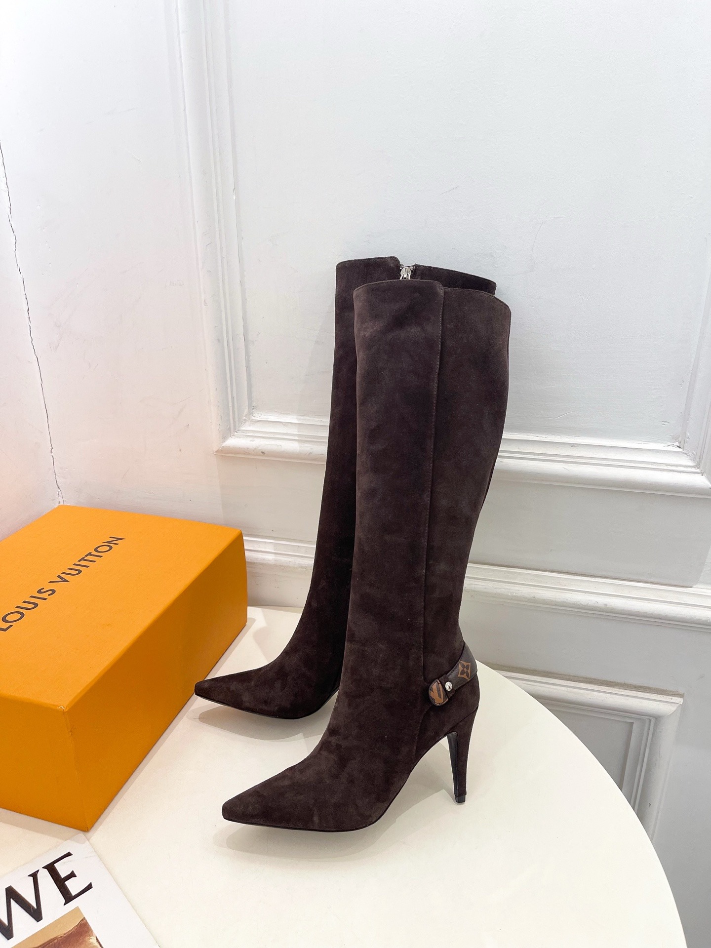 루*비통 25 신상 앵클 힐 롱 부츠