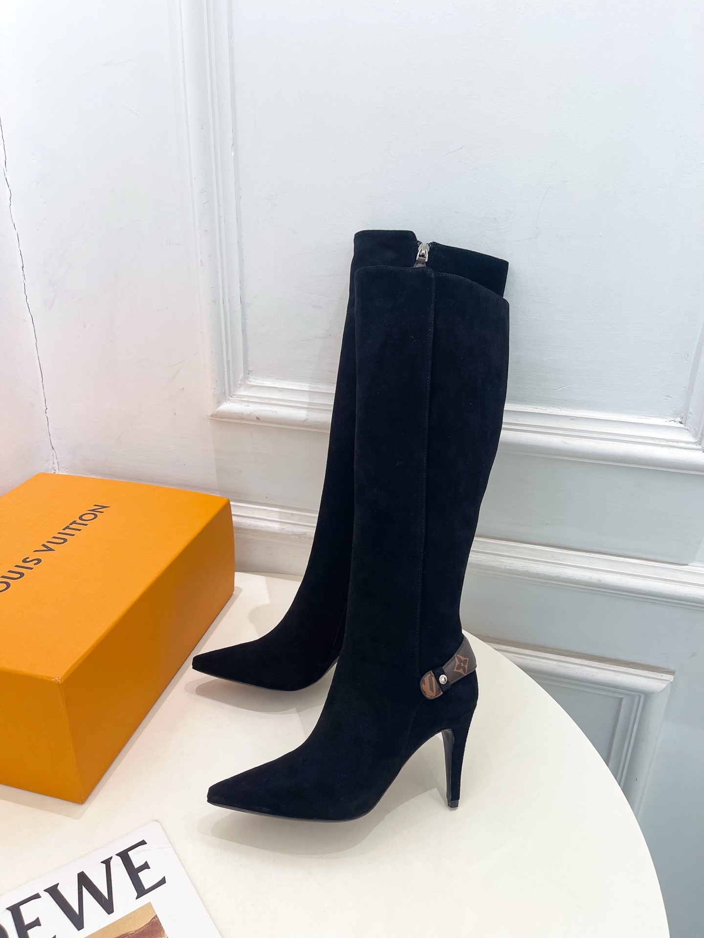 루*비통 25 신상 앵클 힐 롱 부츠