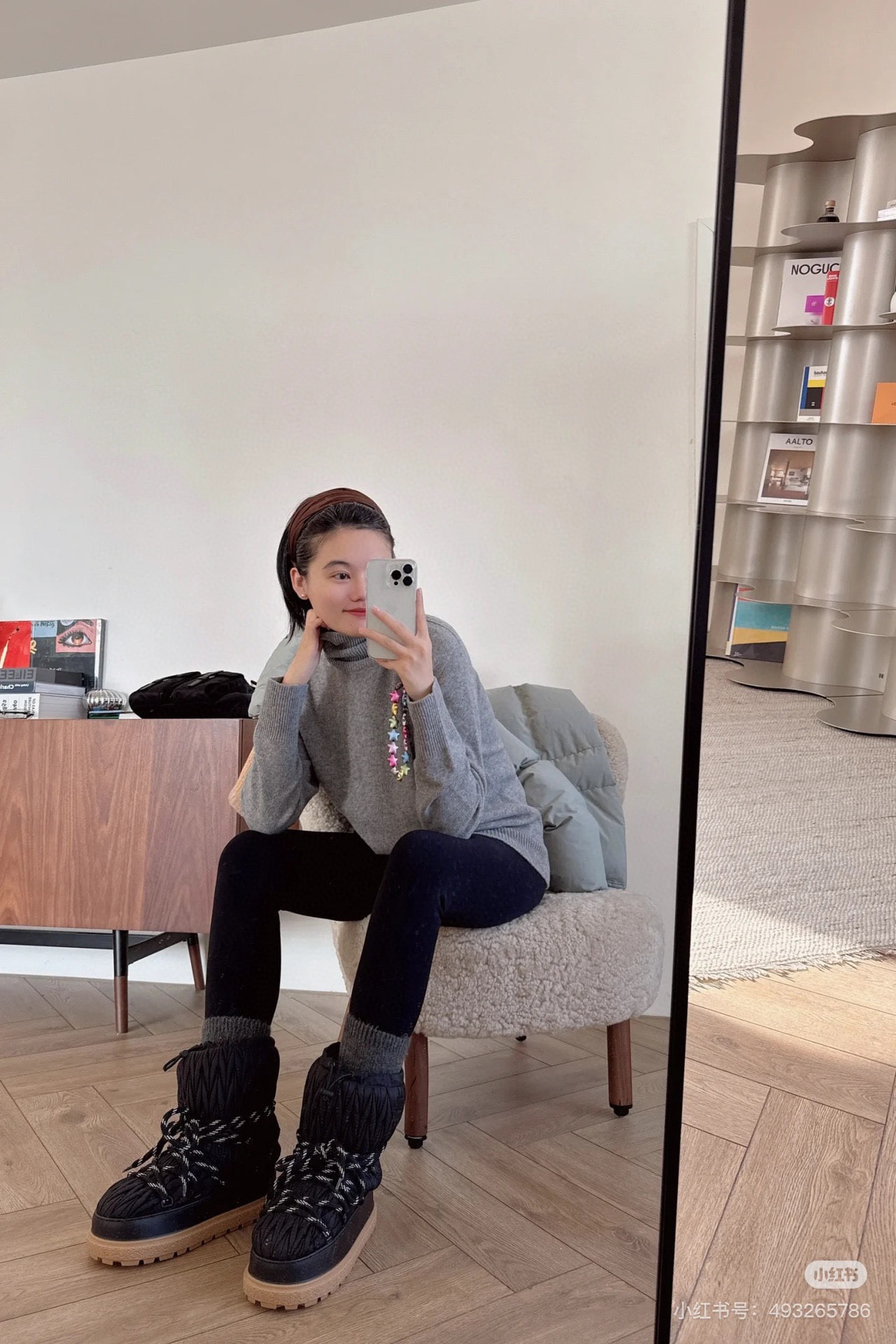 미*미* 패딩 양털 스노우 부츠