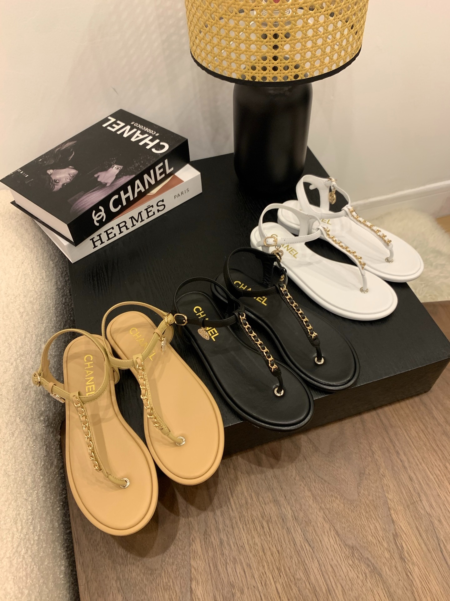 샤* 25 신상 체인 조리 슬리퍼