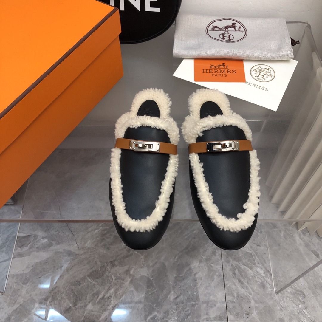 에*메스 25 신상 캐시미어 켈리 세미 슬리퍼