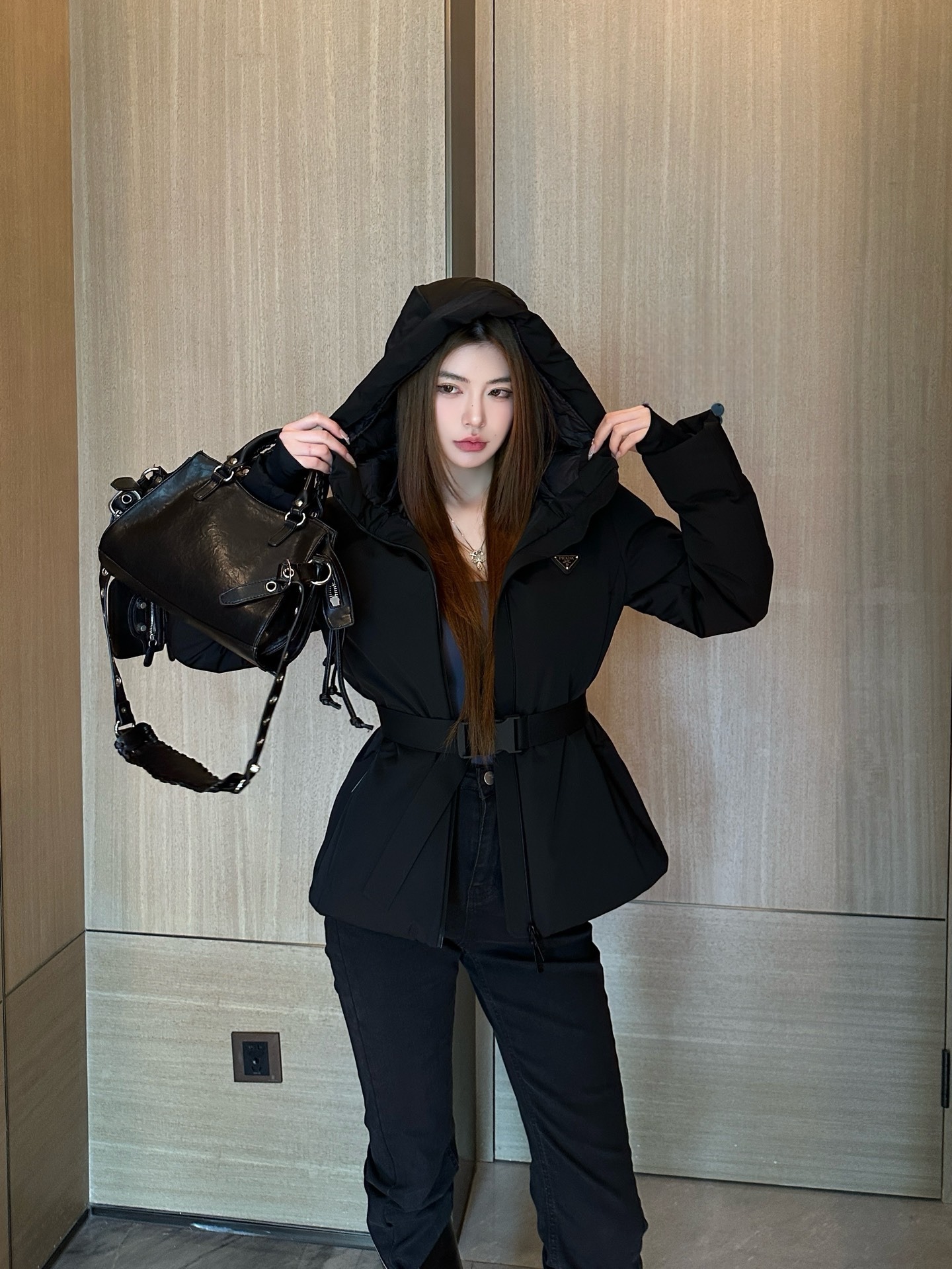 프*다 신상 스키복 후드 패딩점퍼