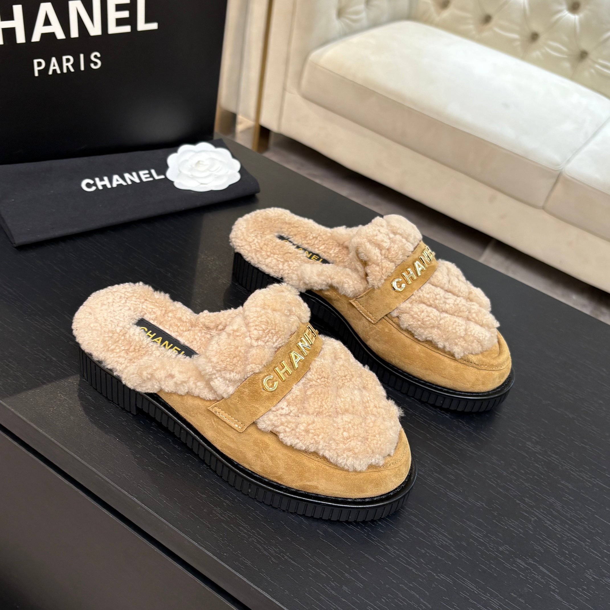 샤* 25K 신상 양털 세미슬리퍼