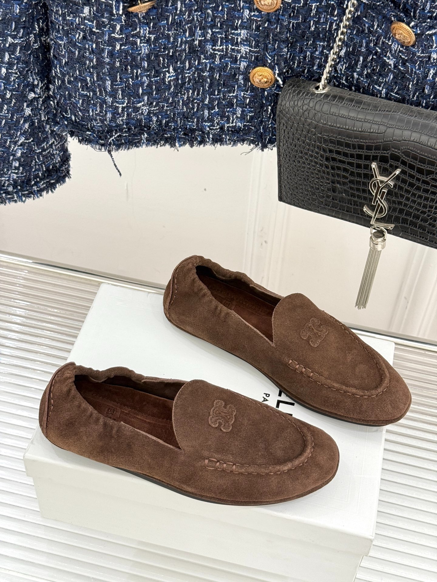 셀*느 25W 신상 스웨이드 로퍼