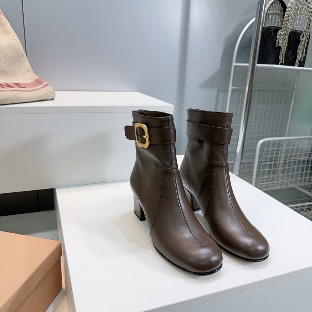 미*미* 2025 가을/겨울 신상 통굽 앵클부츠