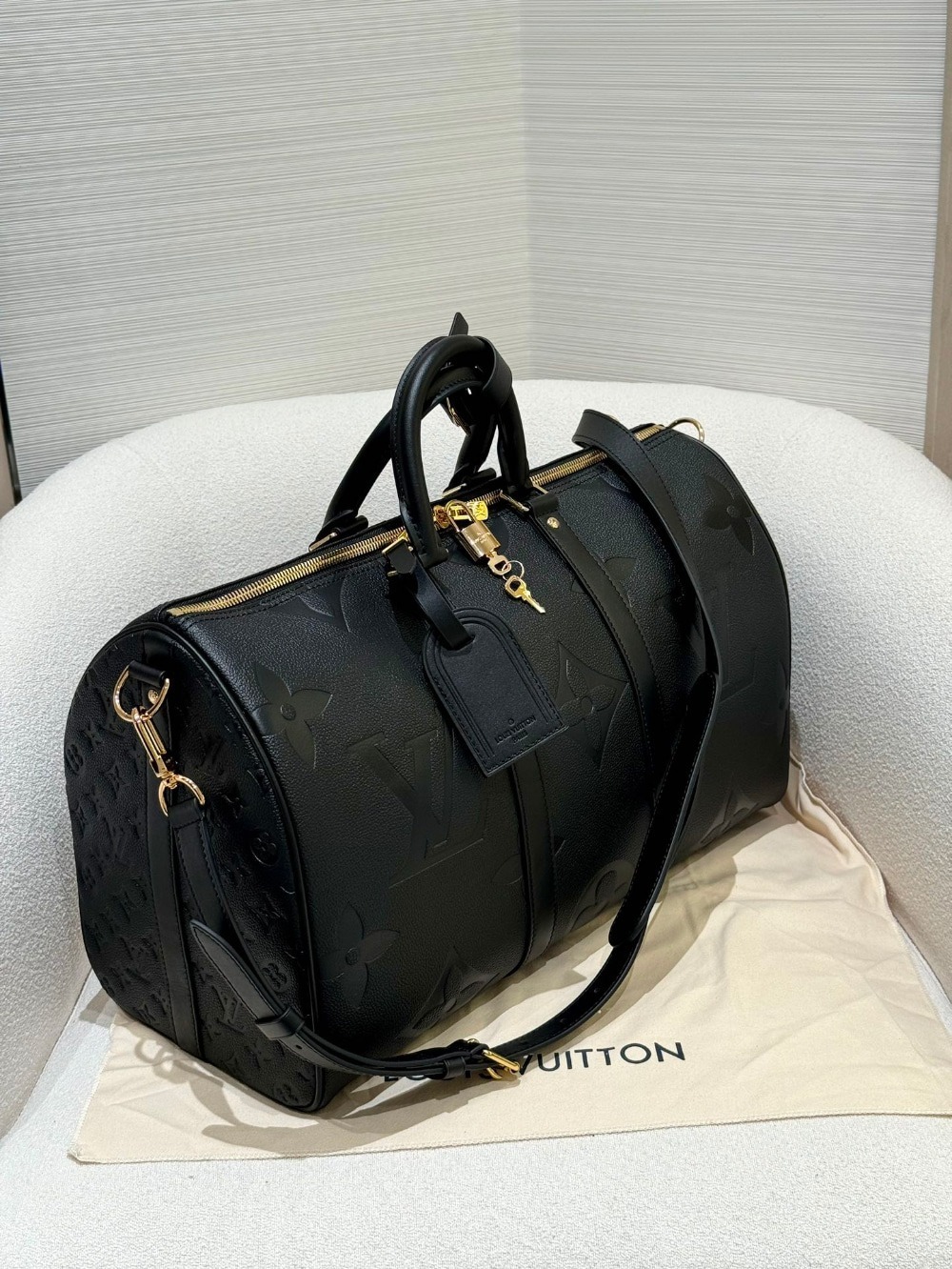 루이비* 키폴 반둘리에 45 보스턴 백 - M45532 