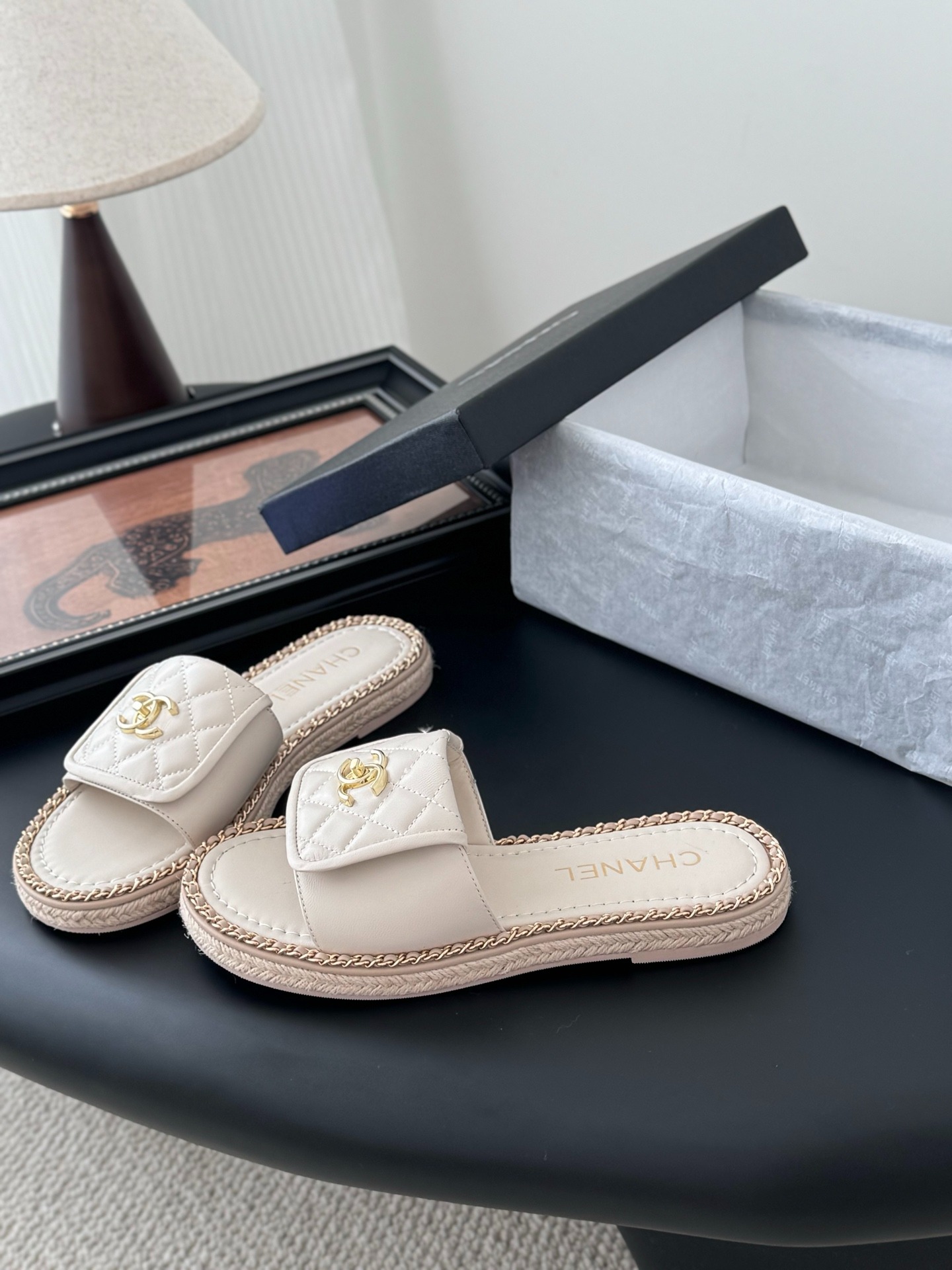 샤* 25C 봄여름 신상 체인 슬리퍼