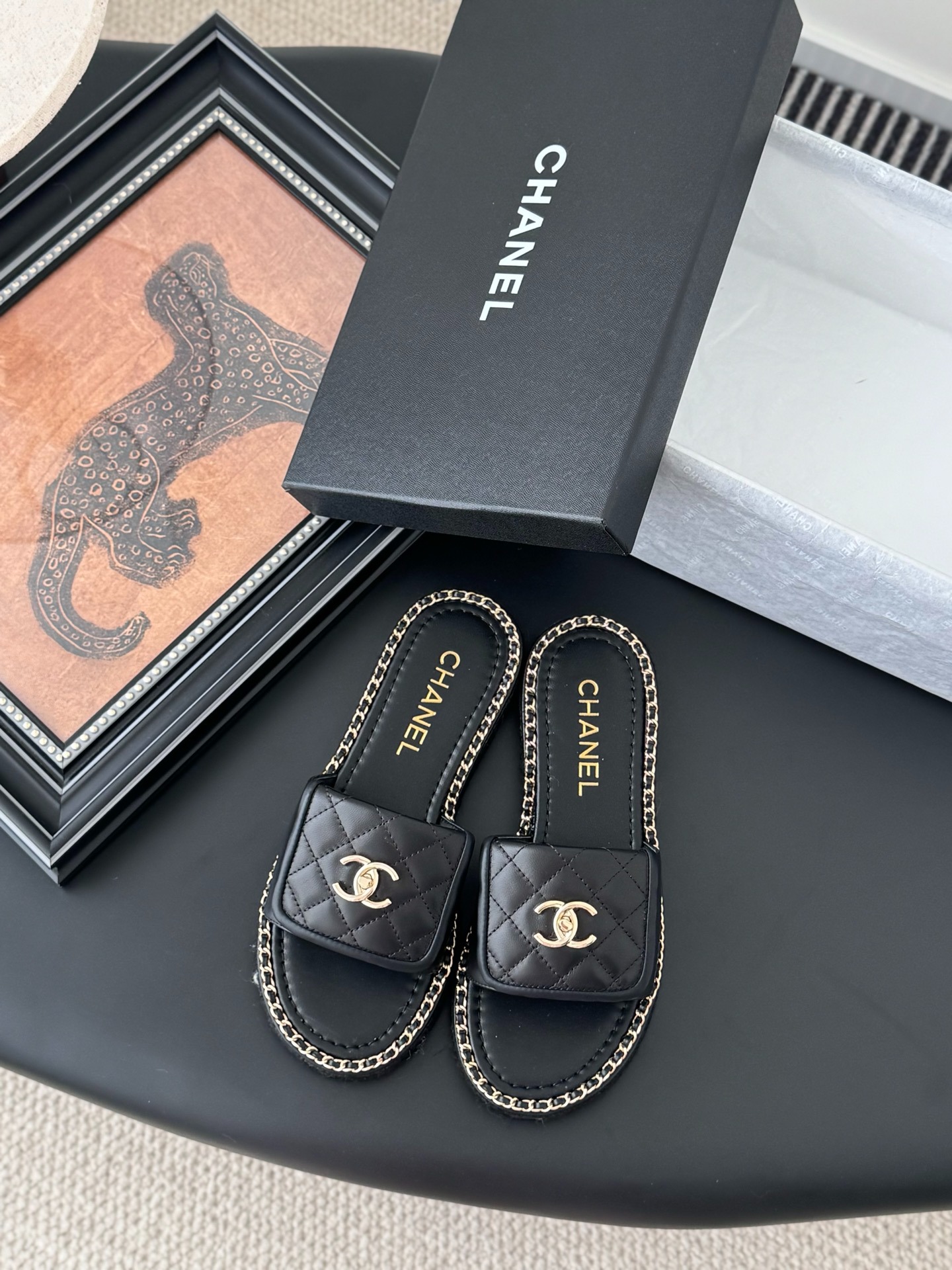 샤* 25C 봄여름 신상 체인 슬리퍼