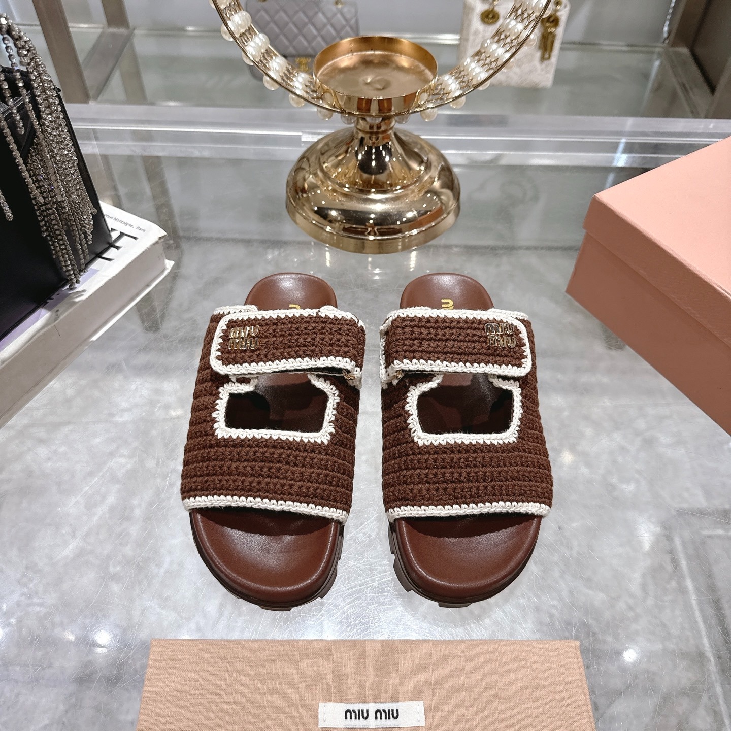 미*미* 벨크로 메쉬 통굽 슬리퍼