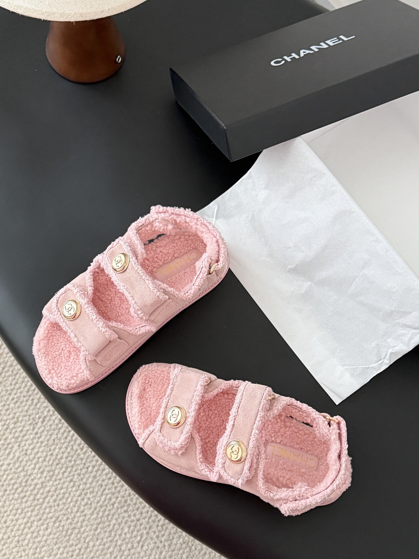 샤*25 신상 울 벨크로 샌들