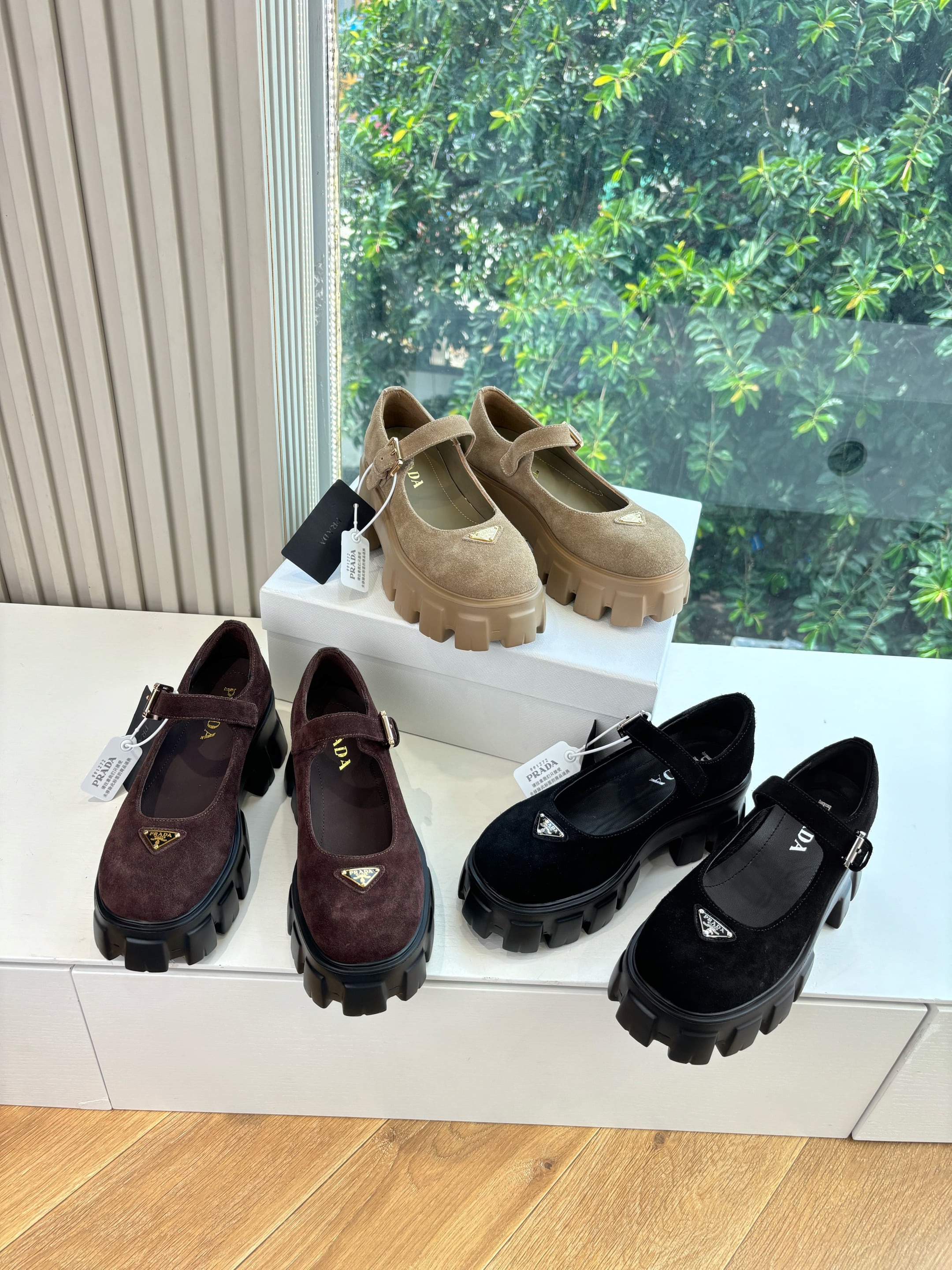 프*다 25Fw 최신 메리제인 통굽 펌프스 로퍼