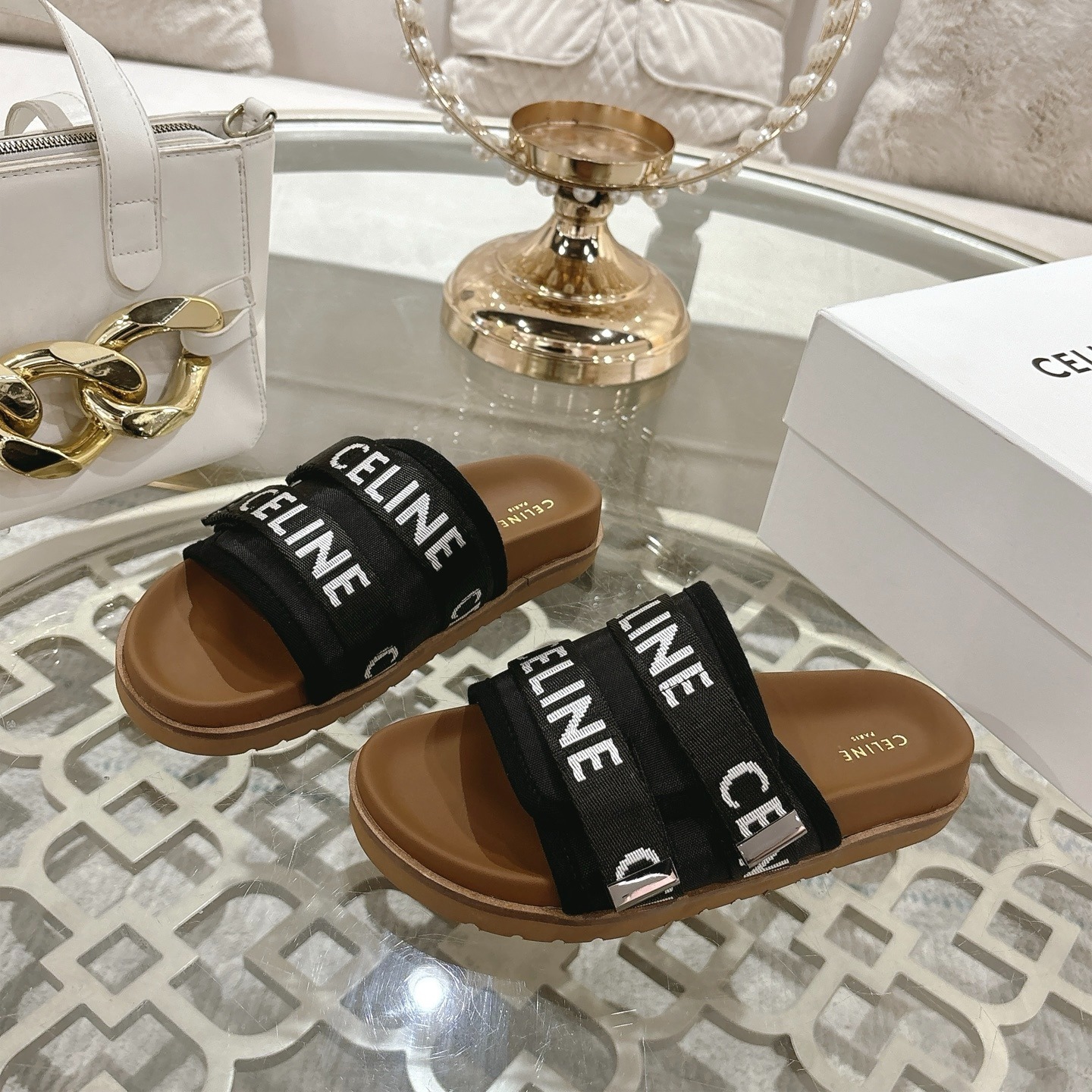 셀*느 25 봄여름 베스트셀러 테잎 로고 슬리퍼