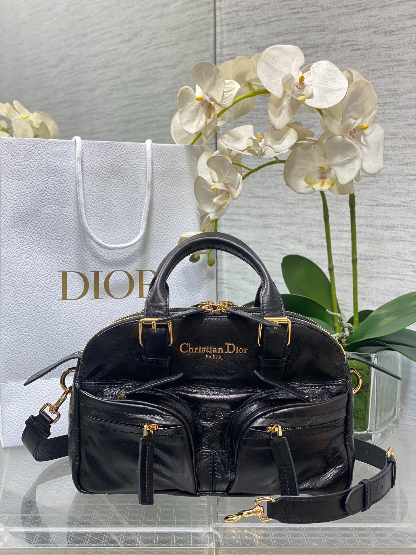 디올 그랜드 투어 볼링 백