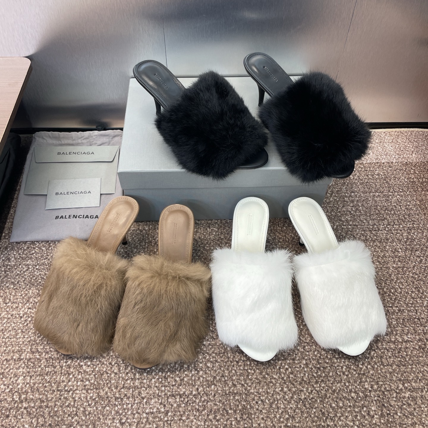 발*시아가 25 신상 퍼 슬리퍼