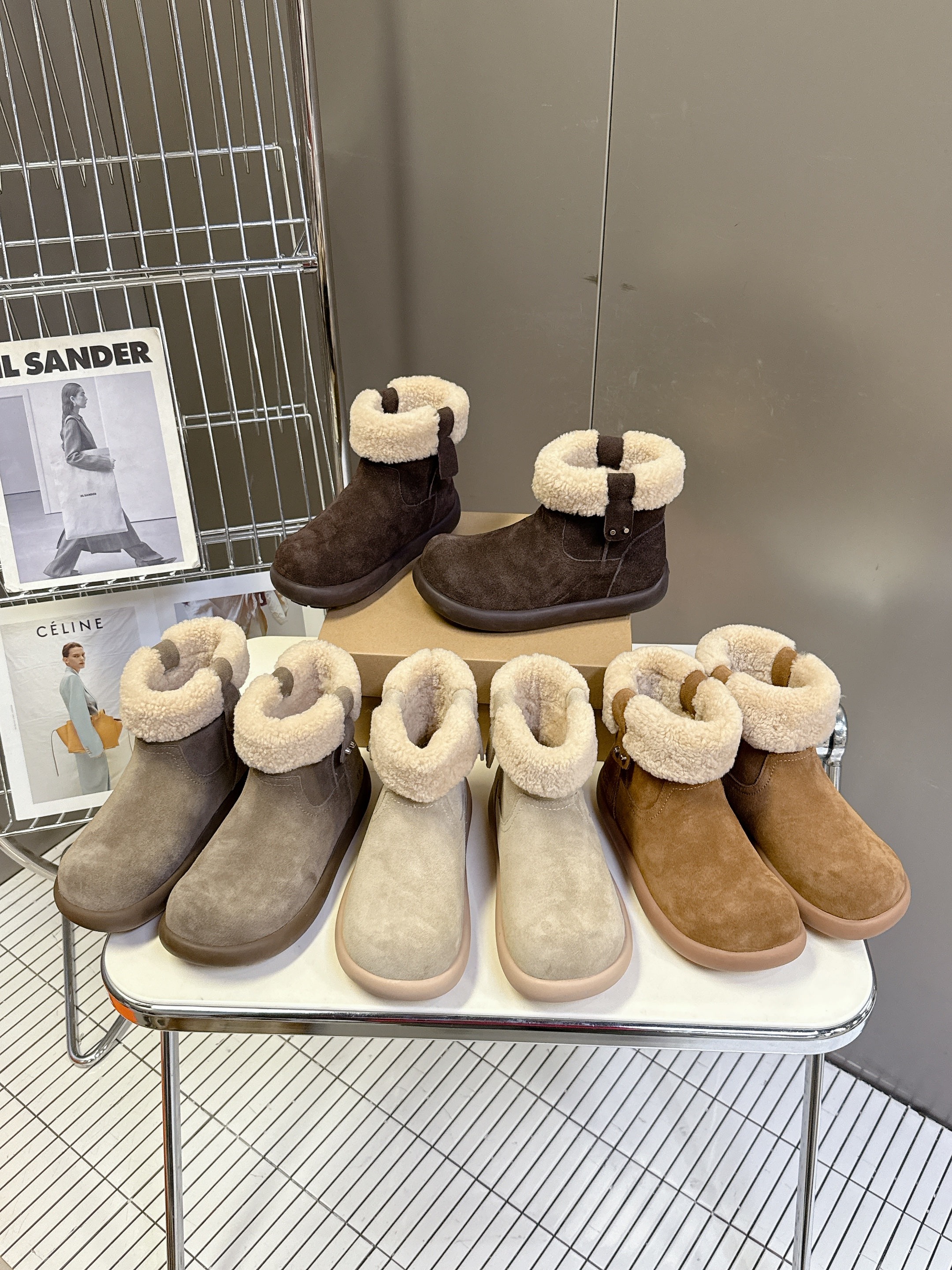 어* 신상 스노우 통굽 털슈즈