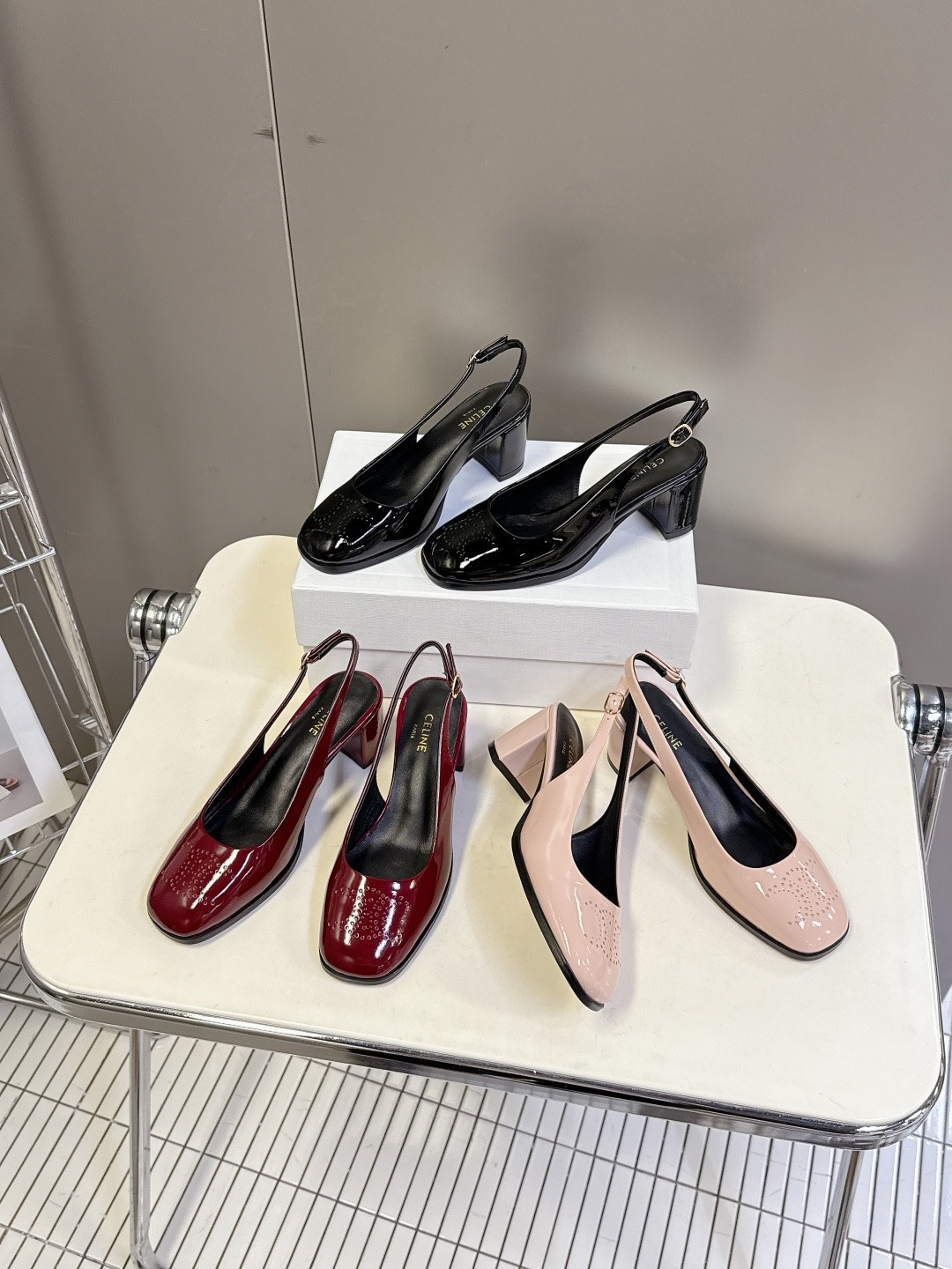 셀*느 신상 오픈토 힐