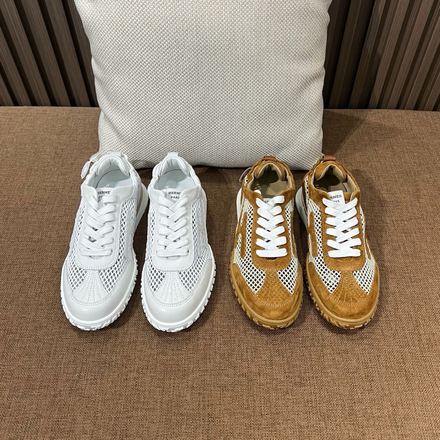 에*메스 젯 스니커즈 펀칭 메쉬 워커