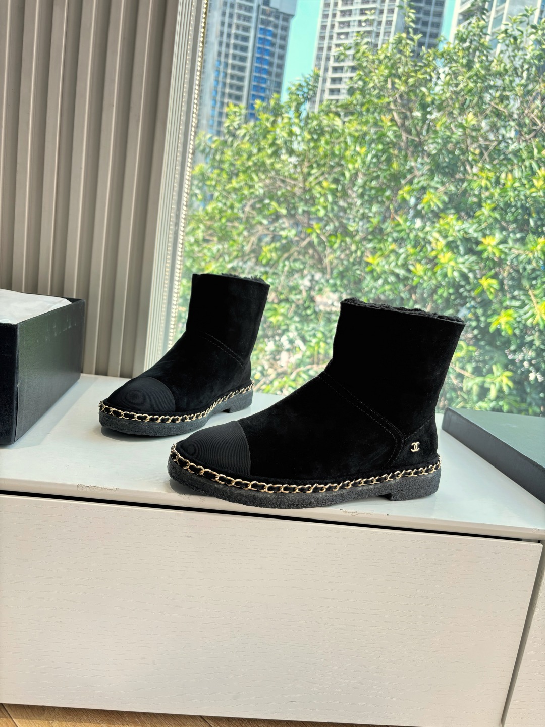 샤* 신상 첼시 앵클 스노우 부츠