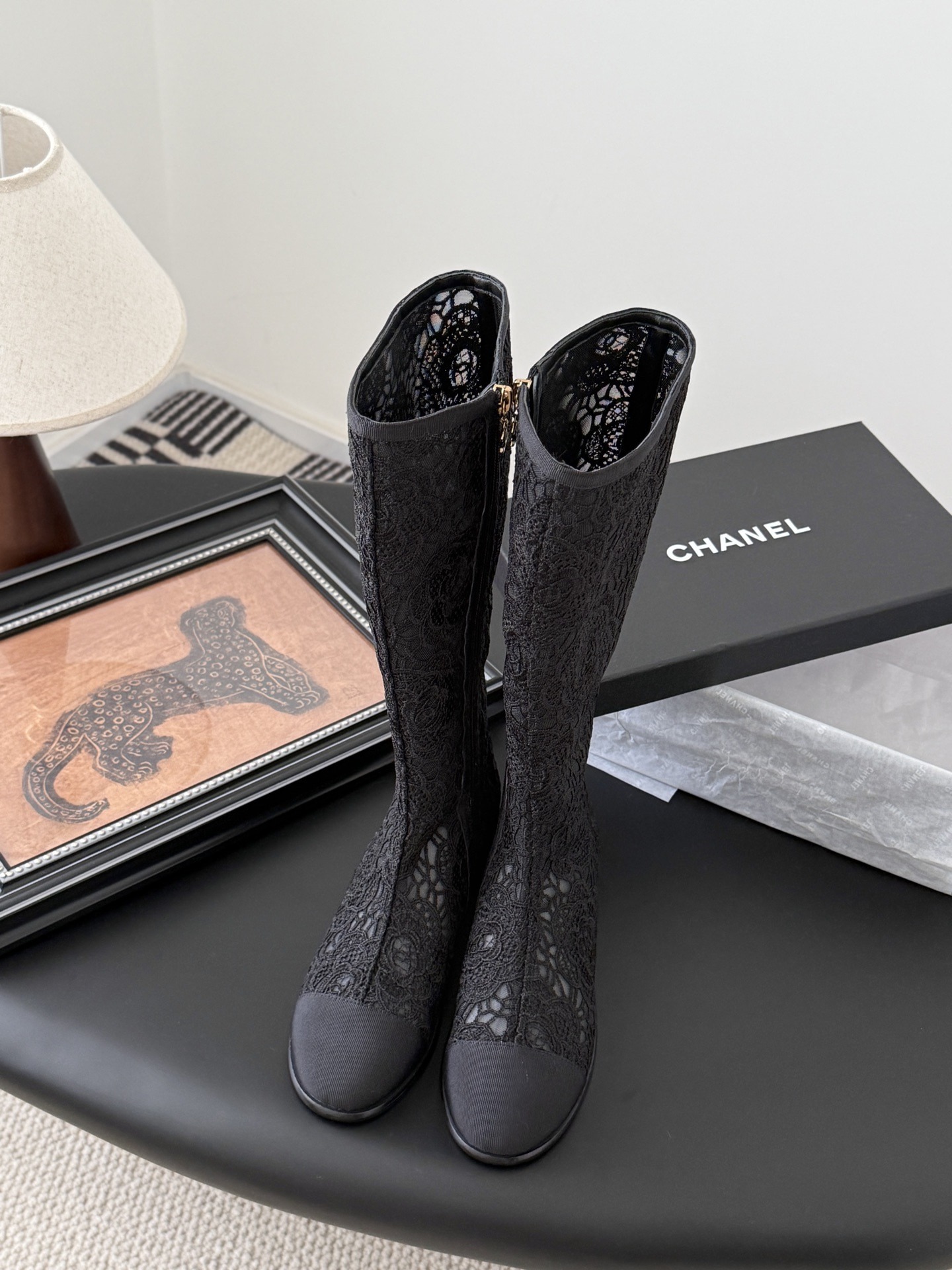 샤* 25K 추동 신상 망사자수 앵클부츠