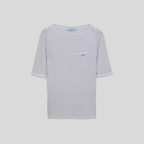 프라다 비스코스 보트넥 스웨터