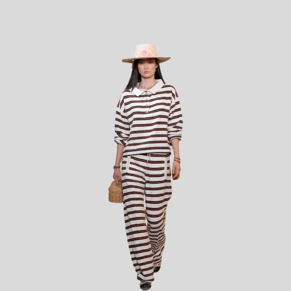 샤넬 스트라이프 팬츠