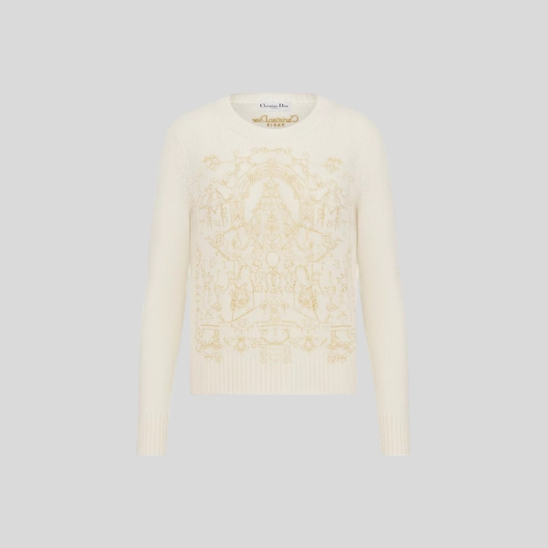 디올 에크루 캐시미어 니트