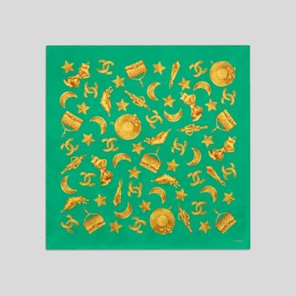 샤넬 길디드 바인 쉐도우 스카프