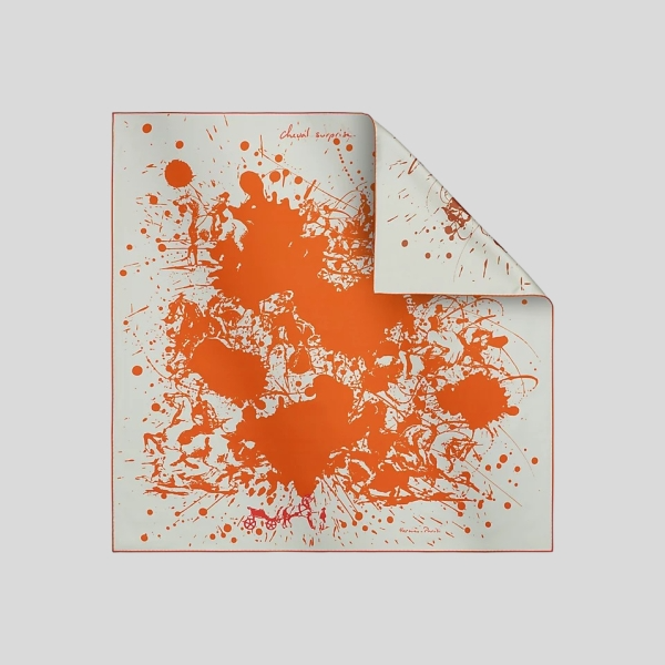 에르메스 Cheval Surprise 더블 페이스 스카프 90