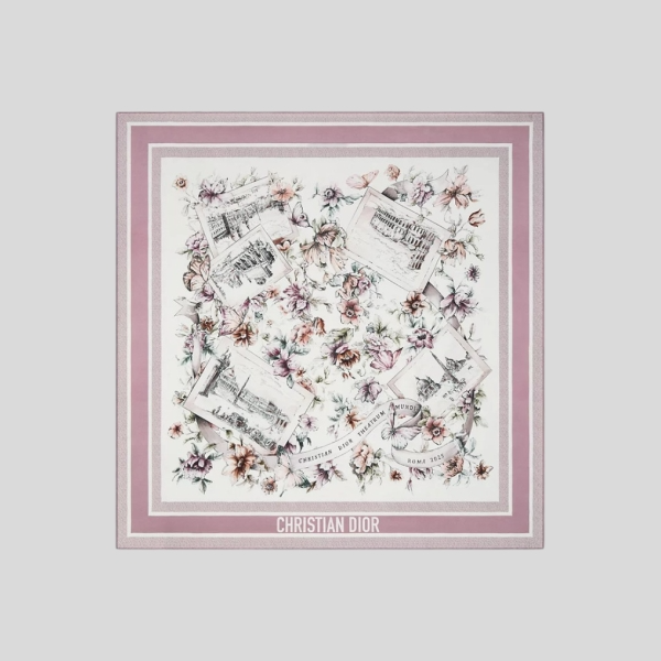디올 Souvenir de Rome 90 스퀘어 스카프