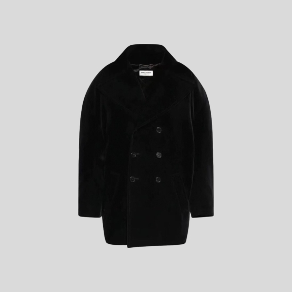 생로랑 한정판 크리스탈 벨벳 코트