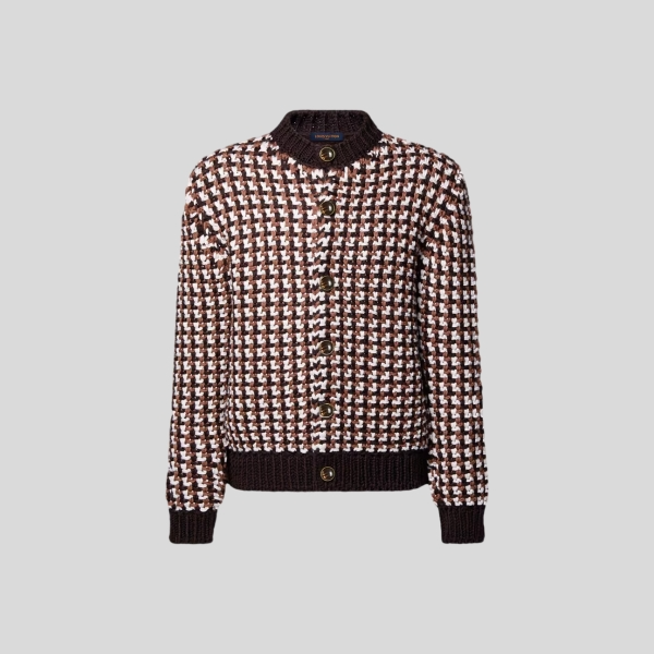 루이비통 청키 니트 울 가디건