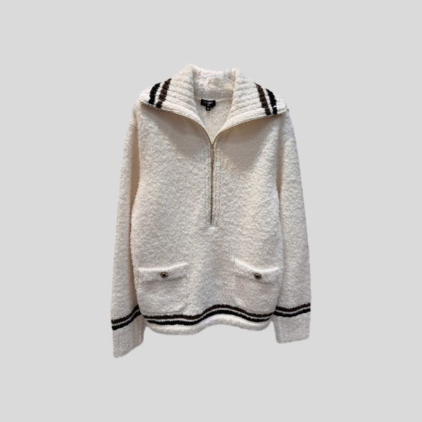 샤넬 스키 컬렉션 하프 집업 스웨터