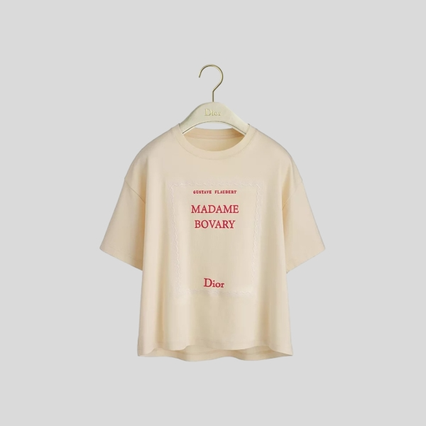 디올 북 커버 오버사이즈 크롭 티셔츠(2color)