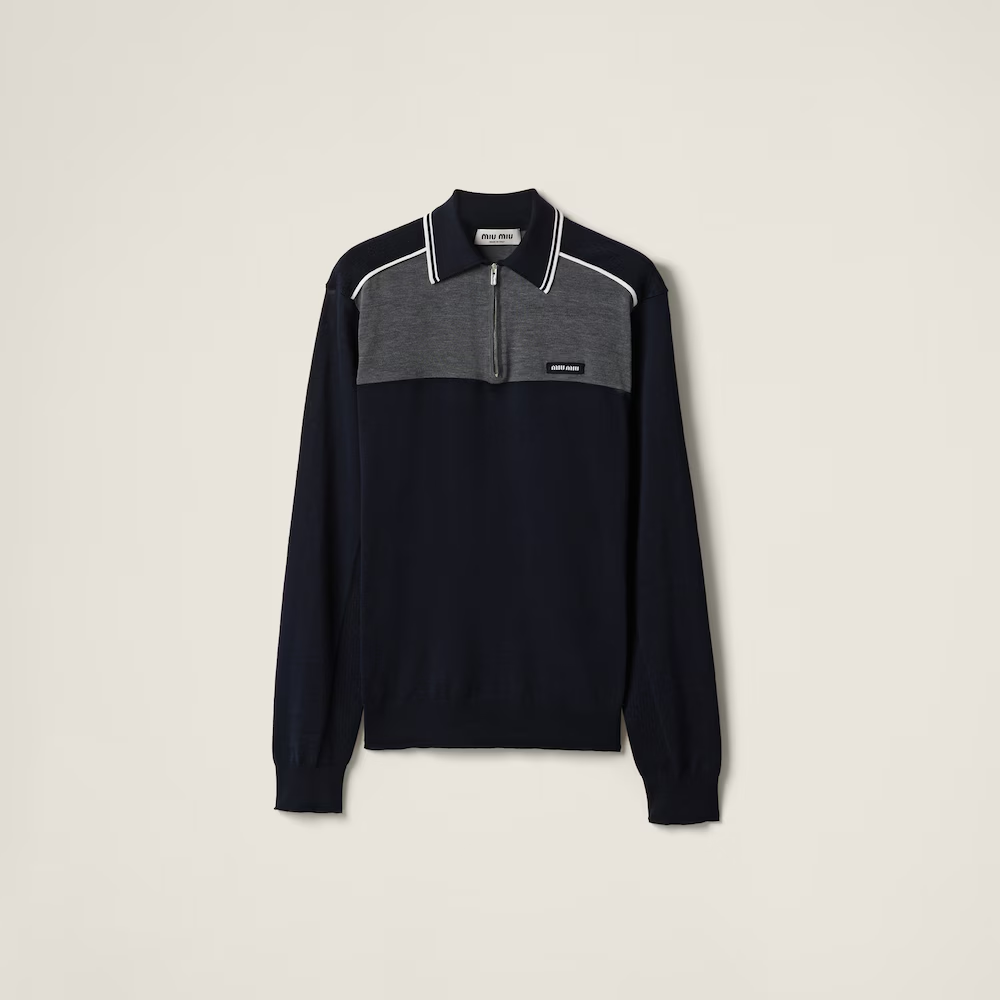 미우미우 코튼 폴로 셔츠