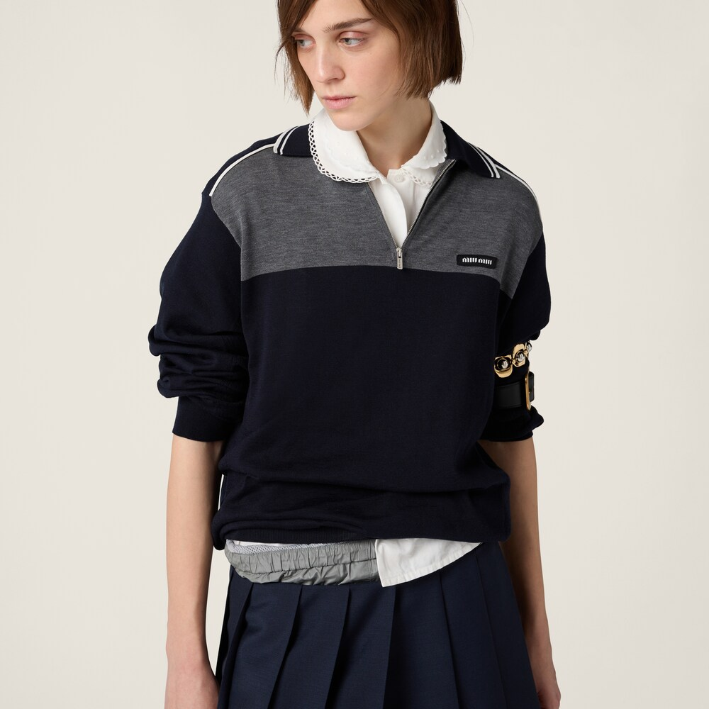 미우미우 코튼 폴로 셔츠