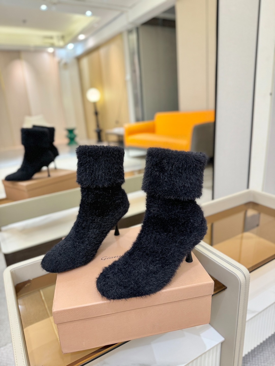 지*비토로시 25 니트 앵클 부츠