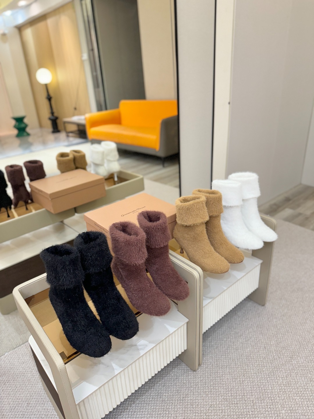 지*비토로시 25 니트 앵클 부츠