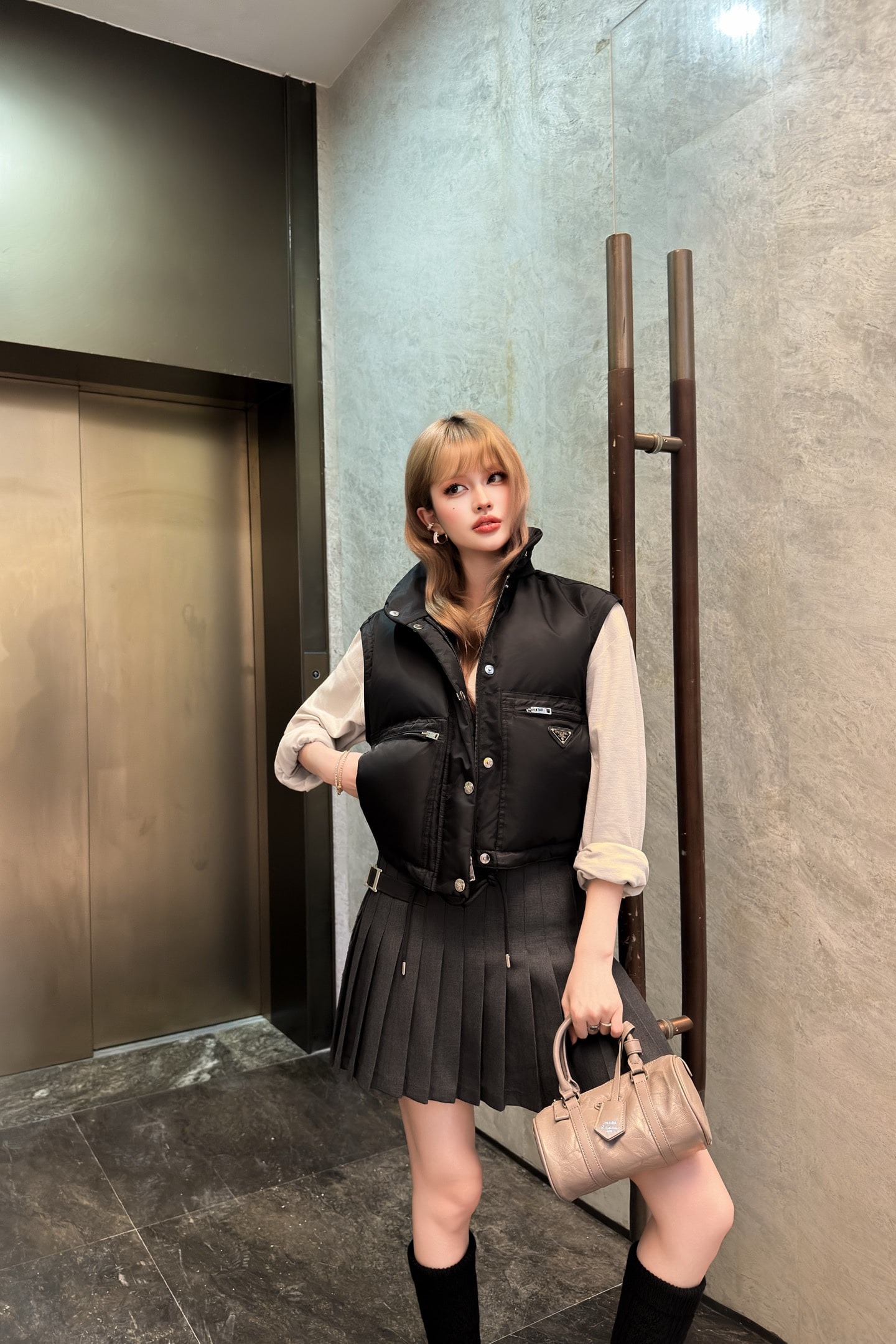 프*다 25 겨울 신상 탈부착 투웨이 후드 패딩