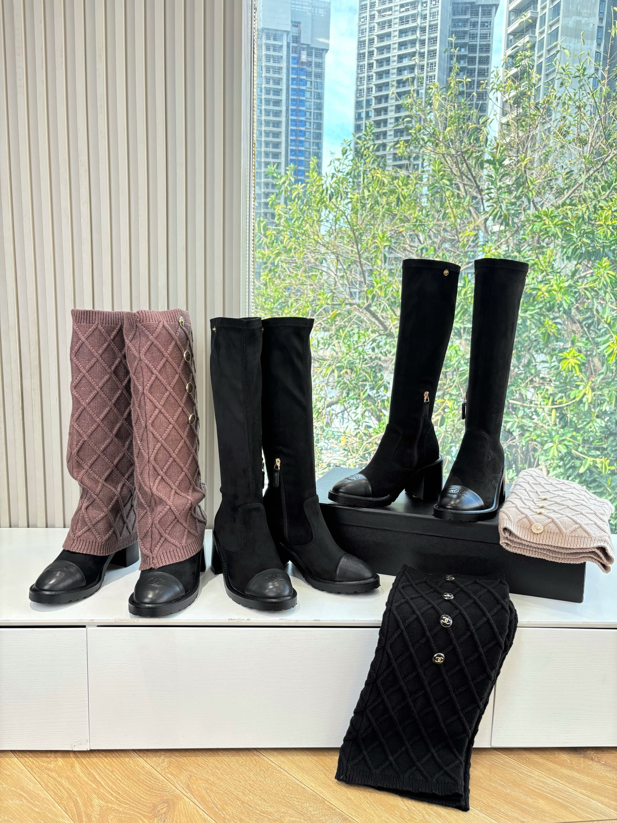 샤* 25k 신상 니트 워커 양말부츠