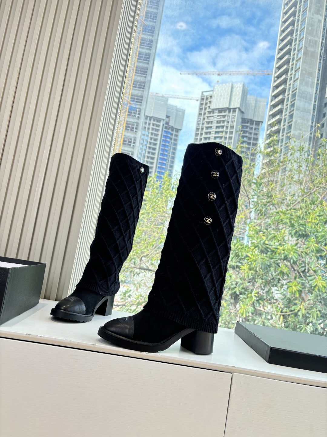 샤* 25k 신상 니트 워커 양말부츠