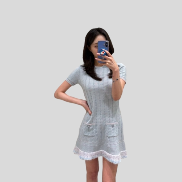 샤넬 투피스 드레스