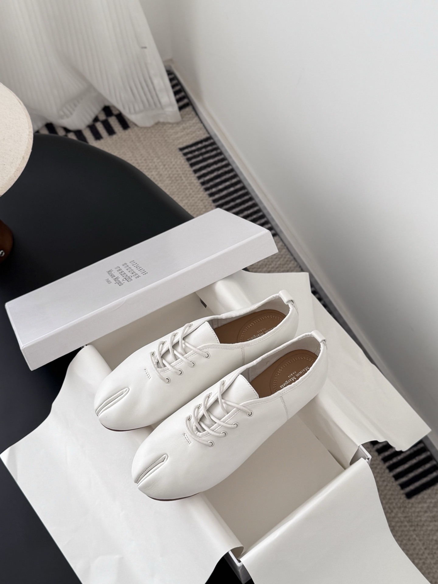 메*마르지엘라 양가죽 토 슈즈