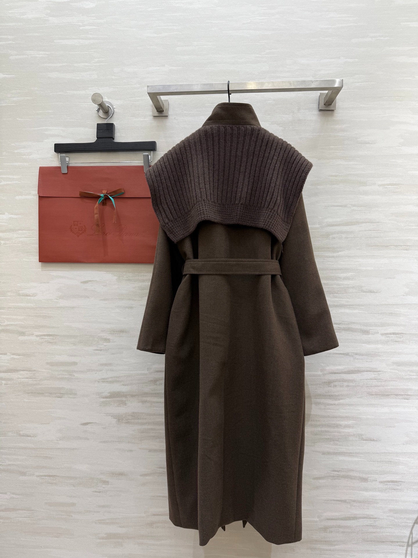 로로피아나 신상 숄 투피스 모직코트